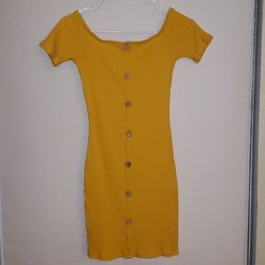Ambiance brand Size Small Mustard mini dress